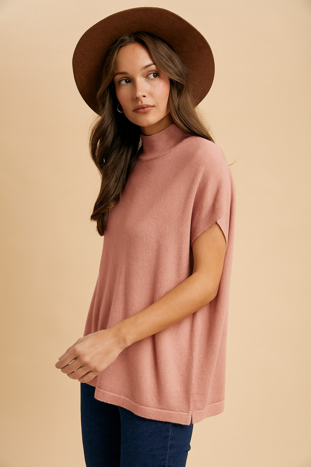 Simply The Softest Mock Neck Sweater (Multiple Color Options)