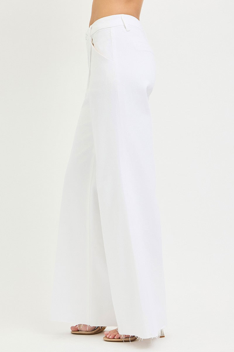 Avenue 52 Tummy Control High Rise Wide Leg Pleated Pants by RISEN