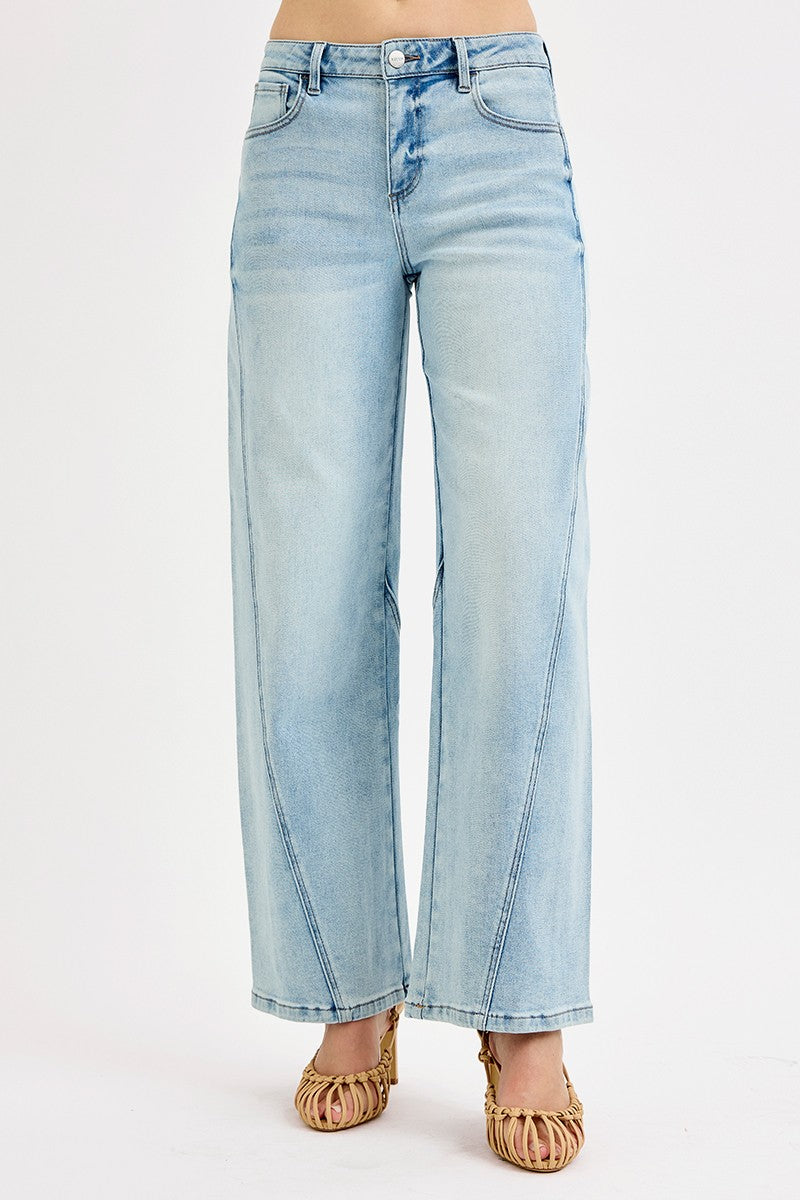 Summer Relaxed Fit Barrel Jean by RISEN