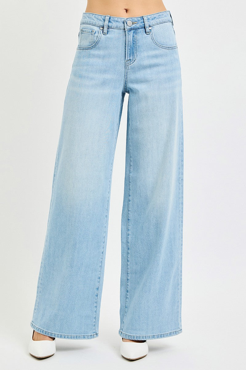 Rosie Relaxed Wide Leg Jean by RISEN
