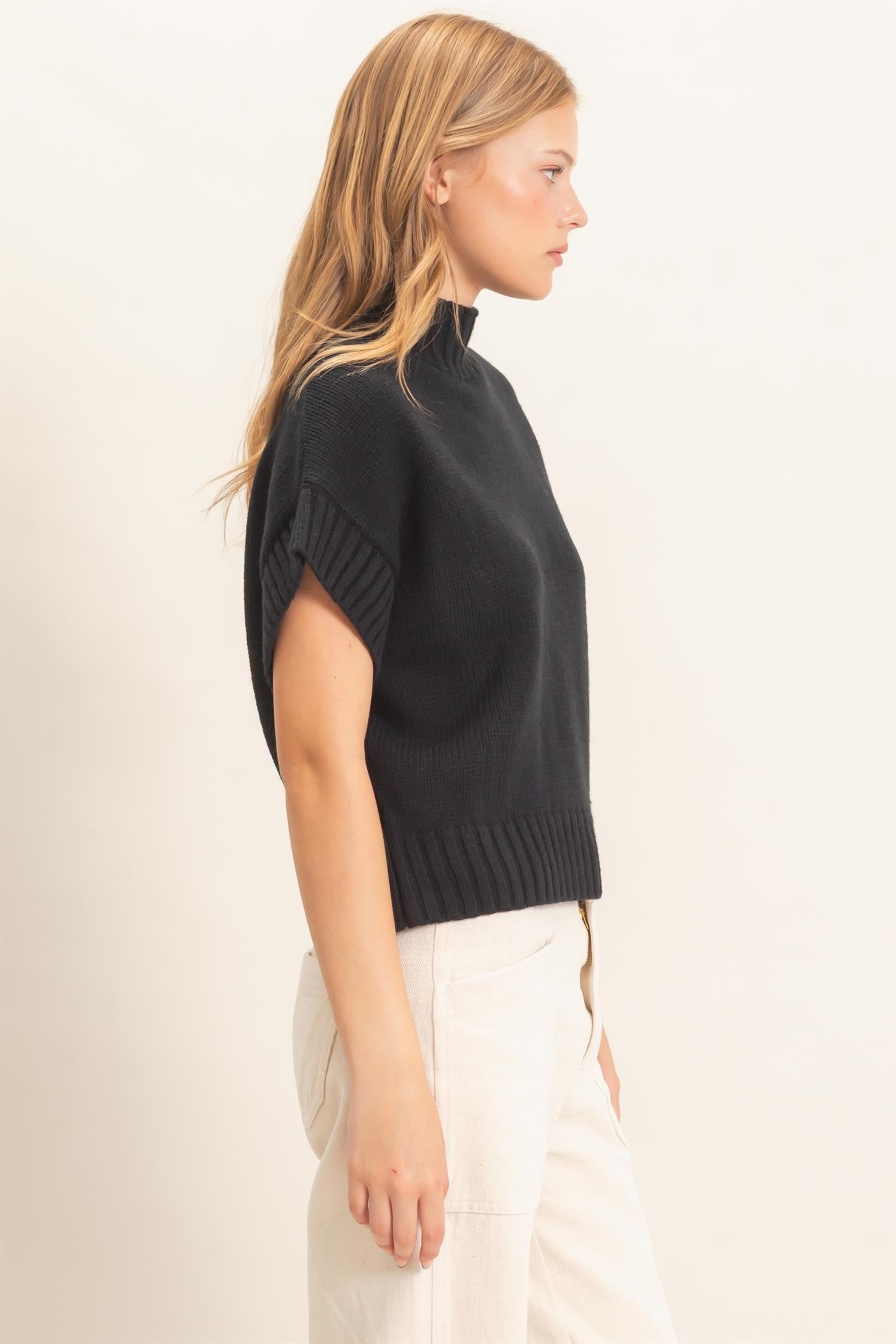 Leaves are Falling Mock Neck Sweater in Multiple Colors (Small to Large)