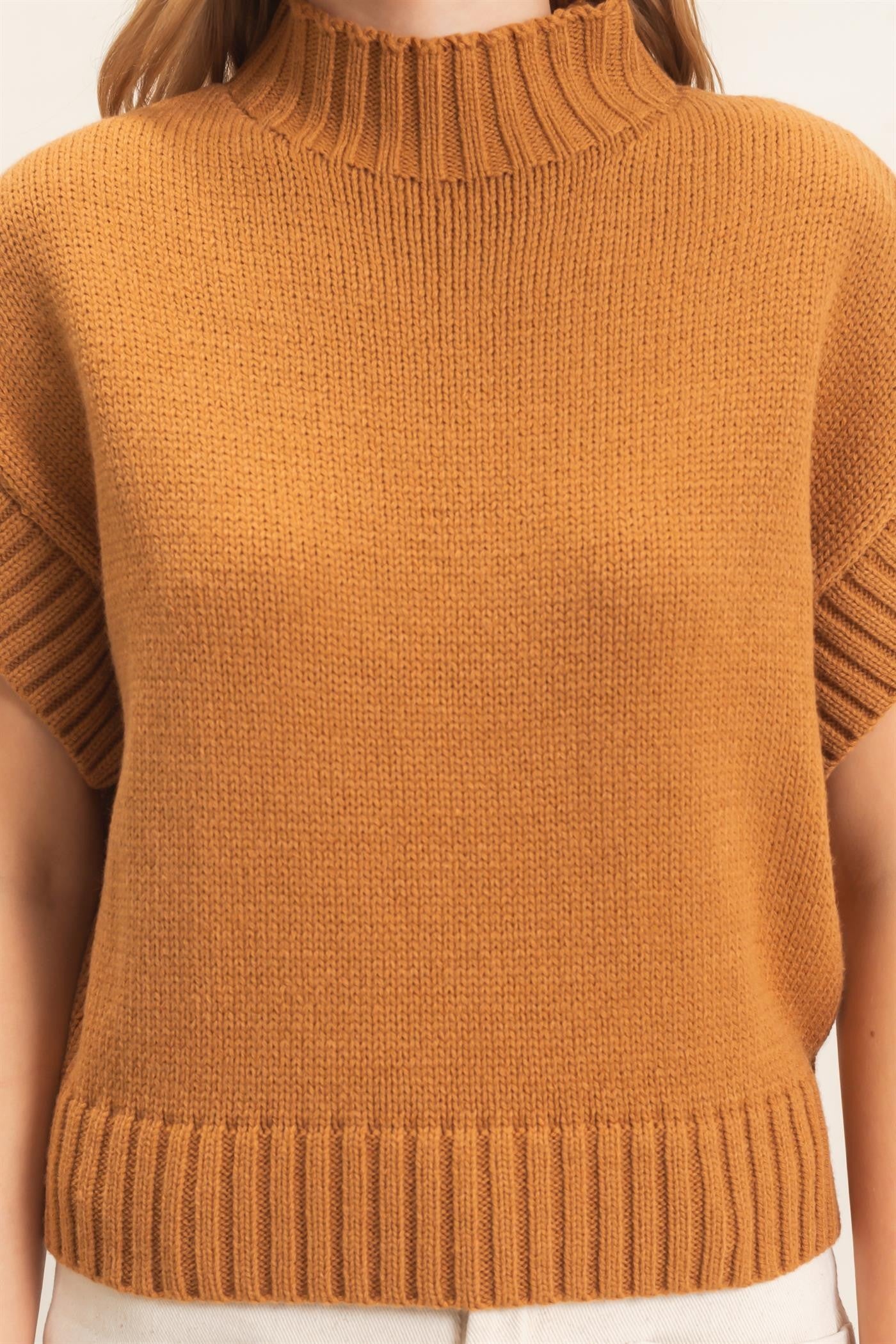 Leaves are Falling Mock Neck Sweater in Multiple Colors (Small to Large)