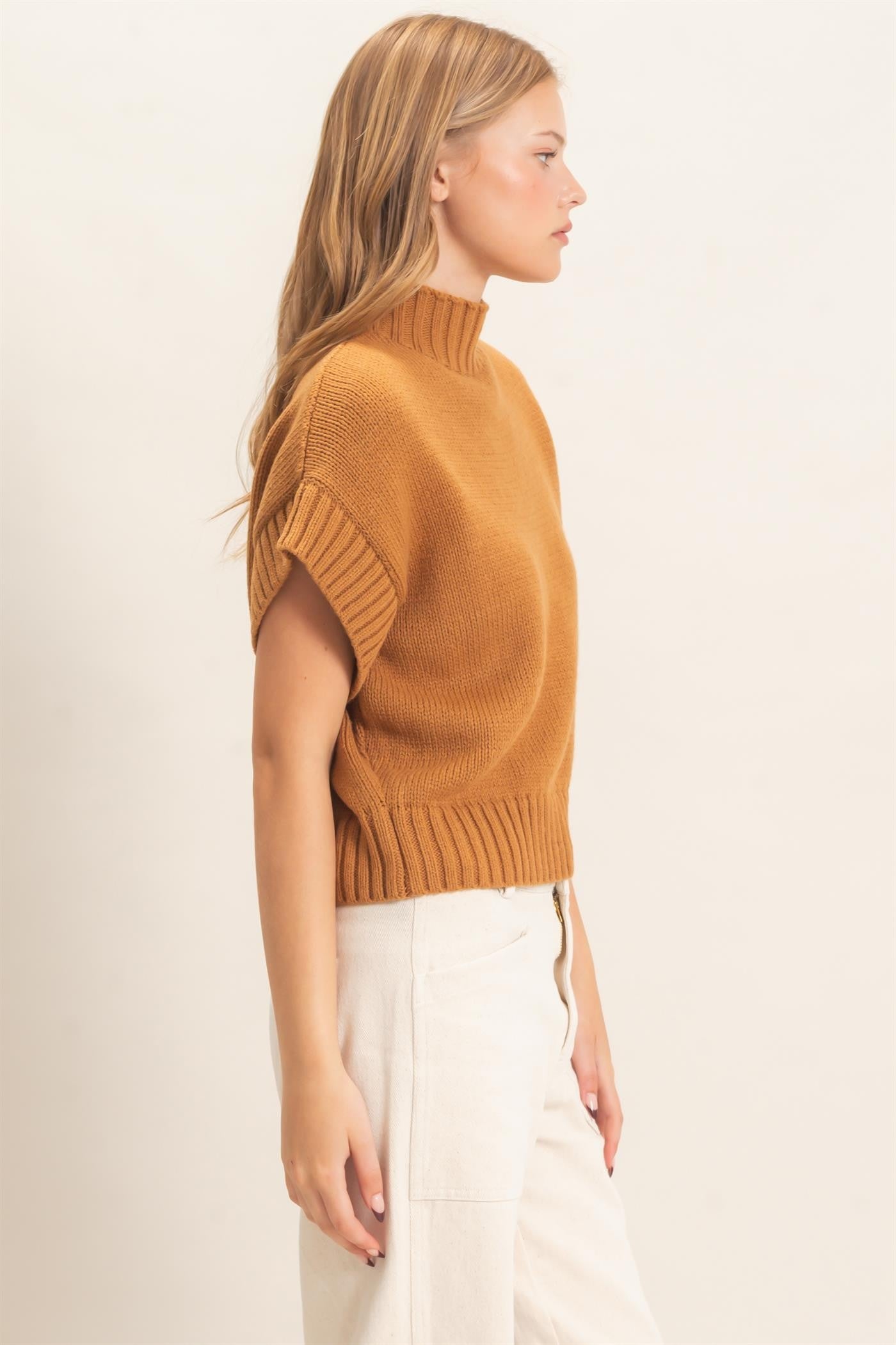 Leaves are Falling Mock Neck Sweater in Multiple Colors (Small to Large)