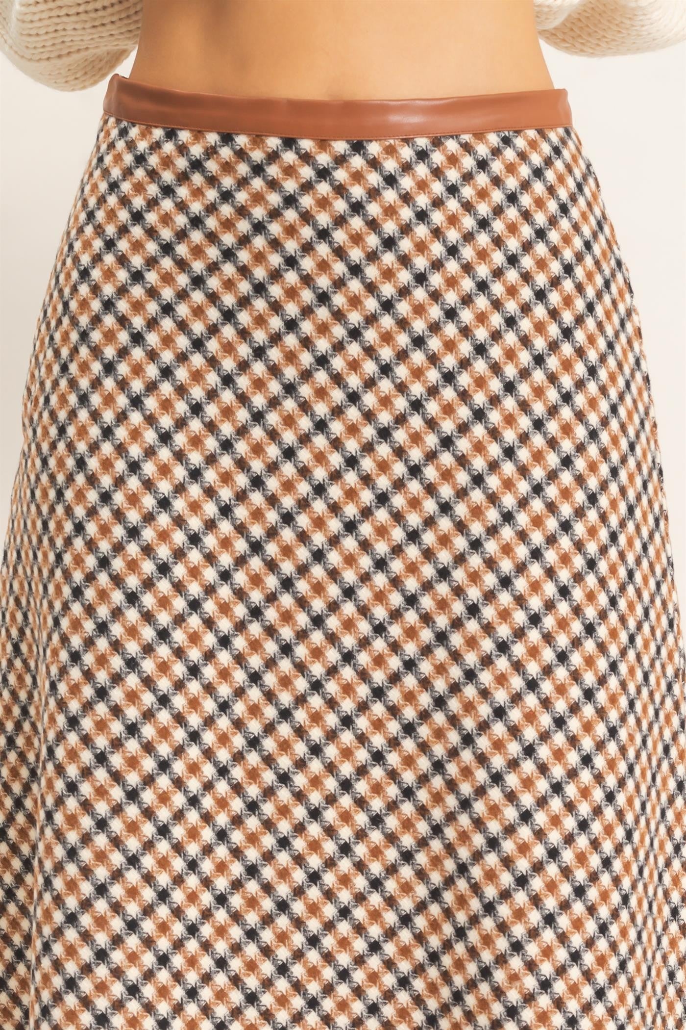 Harvard Heights Plaid A line Midi Skirt (Small to Large)