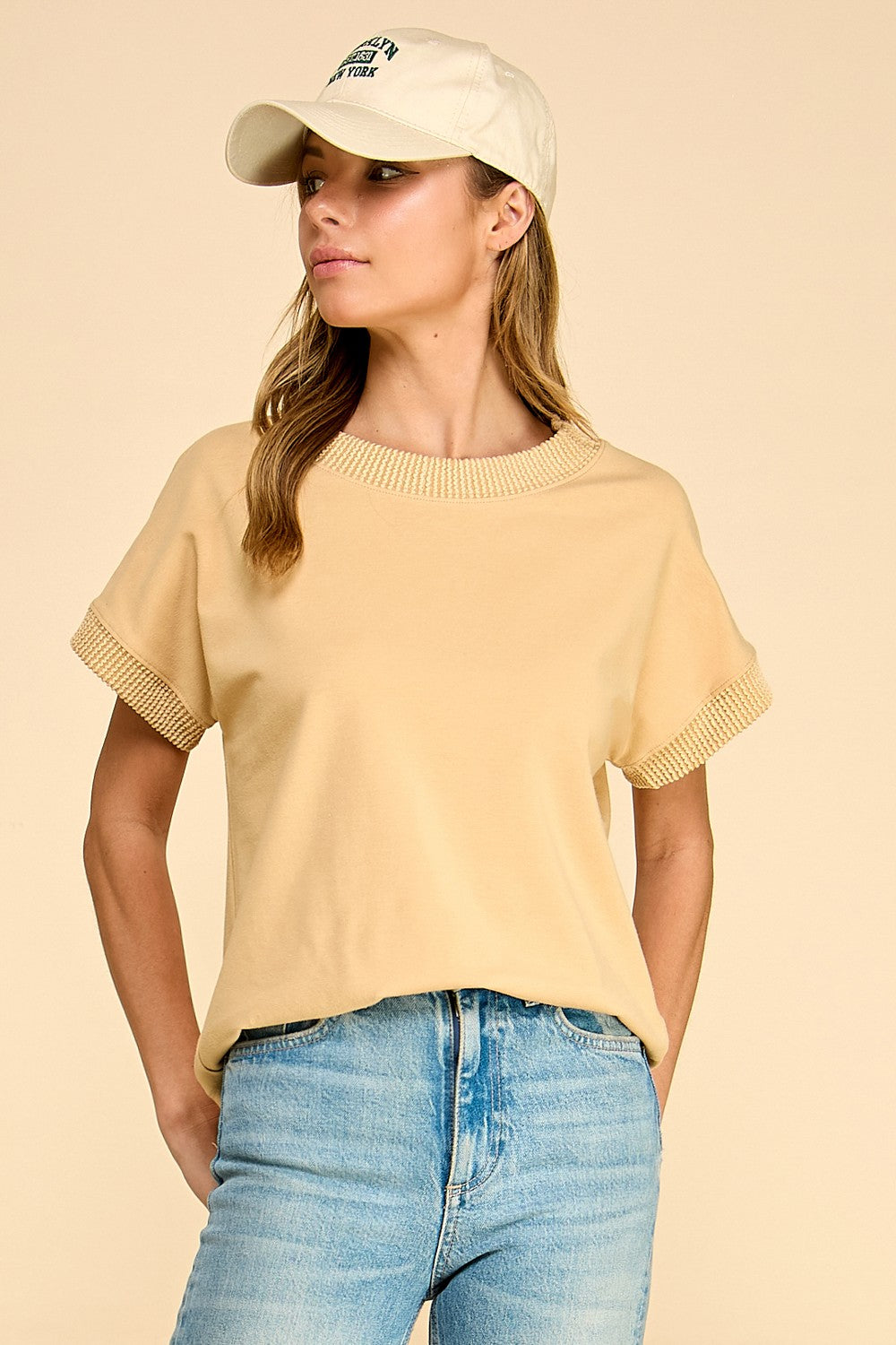 Rita Ribbed Trim Top in Multiple Colors (Small to Large)