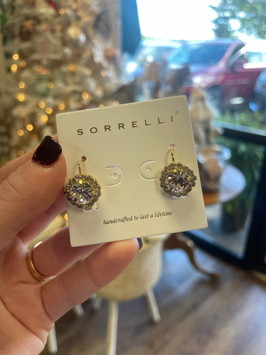 Sorrelli Haute Halo Dangle Earrings (Crystal)