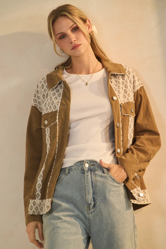 DESERT LACE CORDUROY JACKET