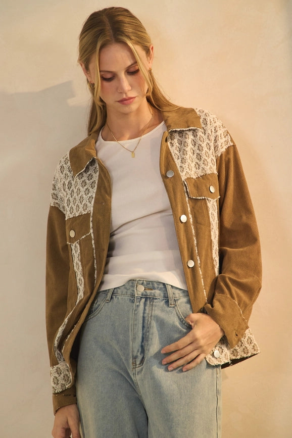 DESERT LACE CORDUROY JACKET
