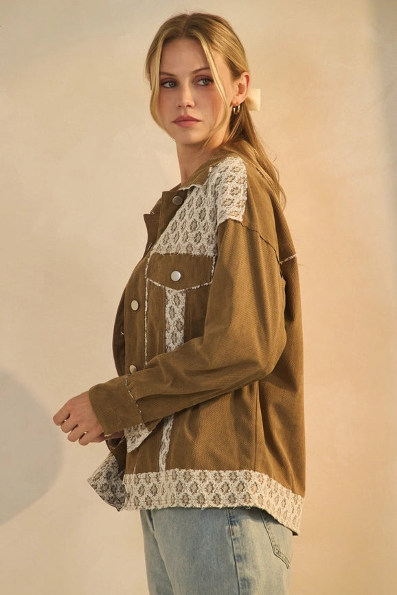 DESERT LACE CORDUROY JACKET