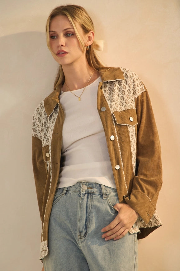 DESERT LACE CORDUROY JACKET