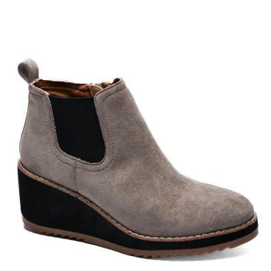 Corky Footwear Love You A Latte Suede Boot (Grey)