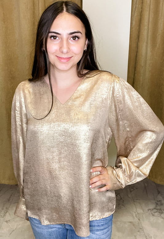 Streets of Gold Blouse (Small to Large)