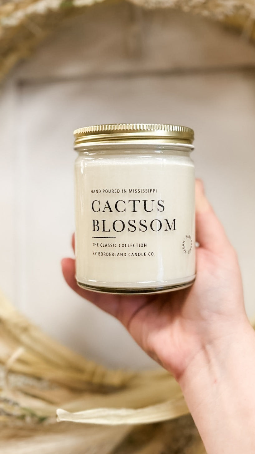 Borderland Candle Co. Cactus Blossom Candle (Multiple Size Available)