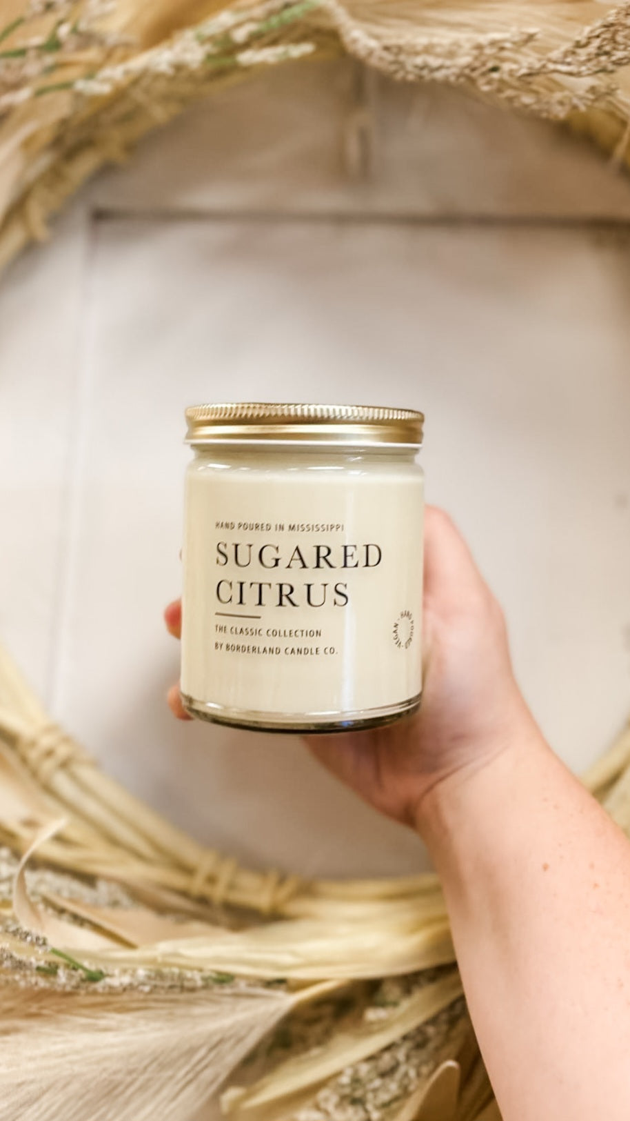 Borderland Candle Co. Sugared Citrus Candle (Multiple Size Available)