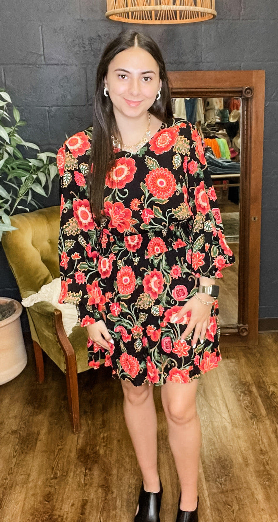 Eden Floral Smock Waist (Small to Large)