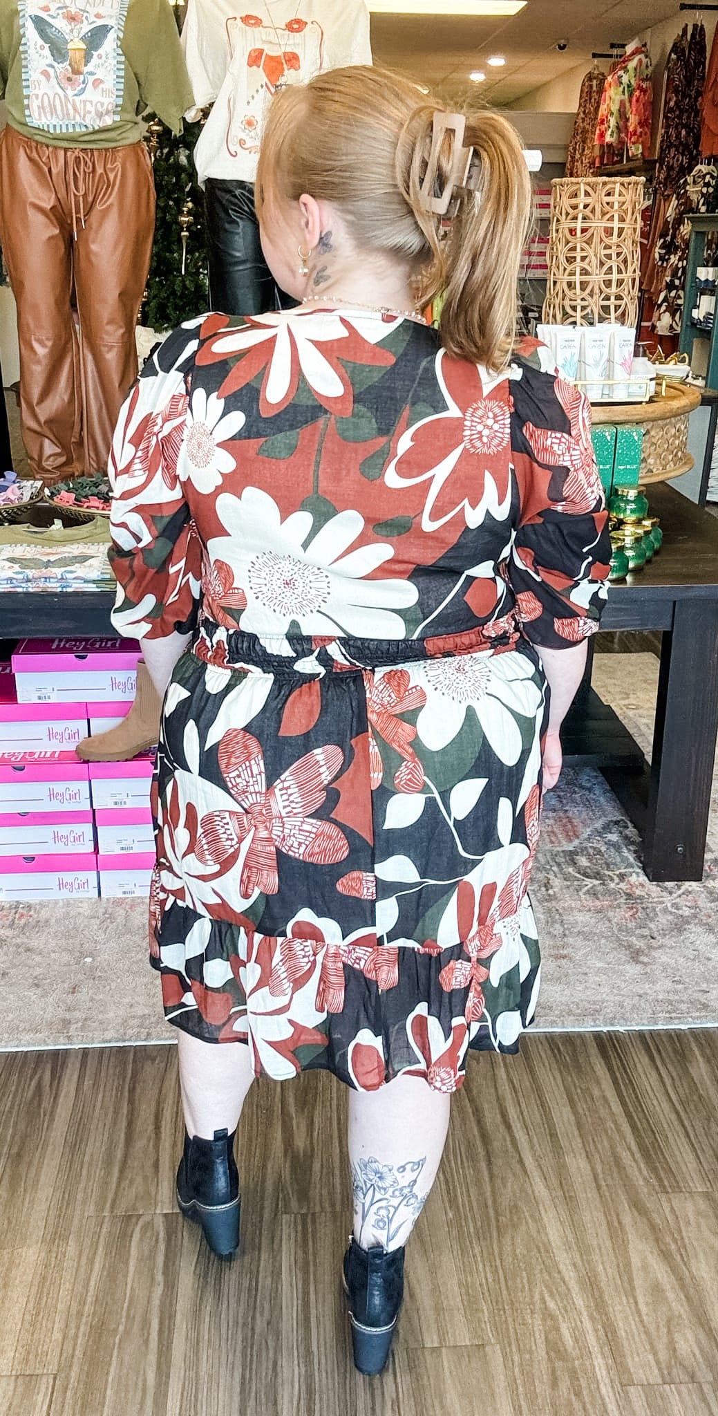 Foxy Florals Dress (XL to 2XL)