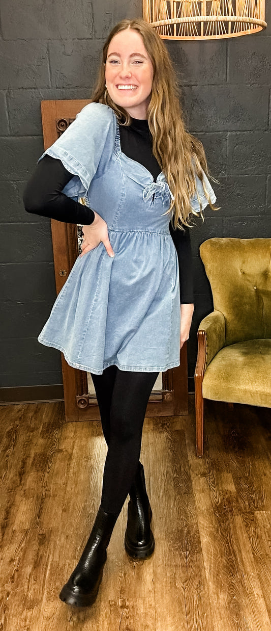 The Marilyn Denim Dress (Small to Large)