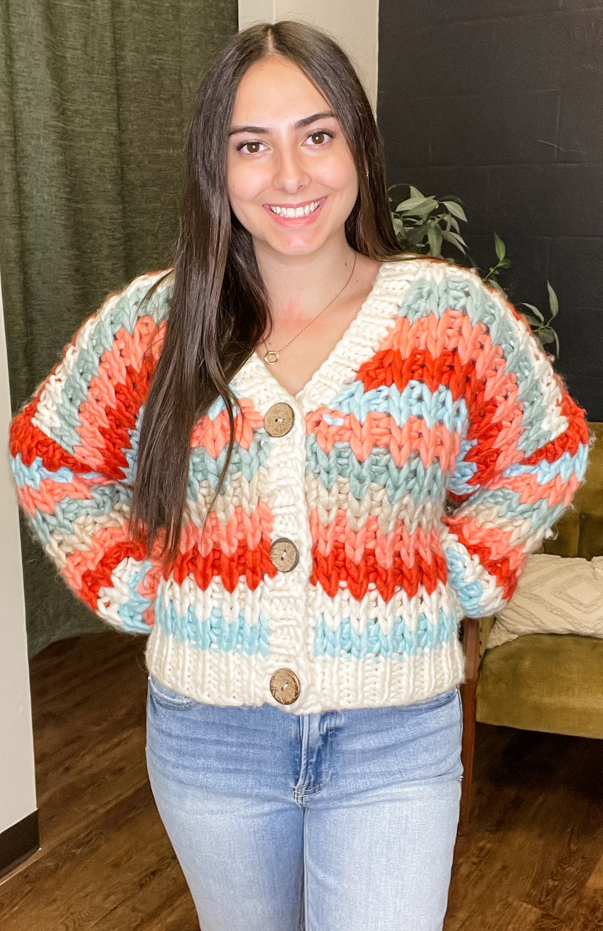 Sugar High Knitted Cardigan (S/M to M/L)