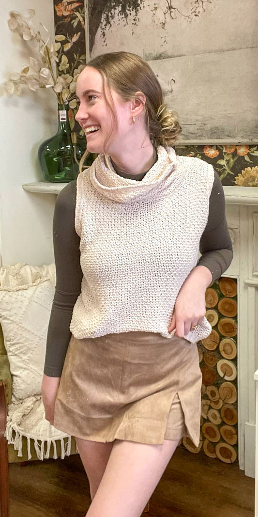 Cowl Neck Sweater (Small to Large)