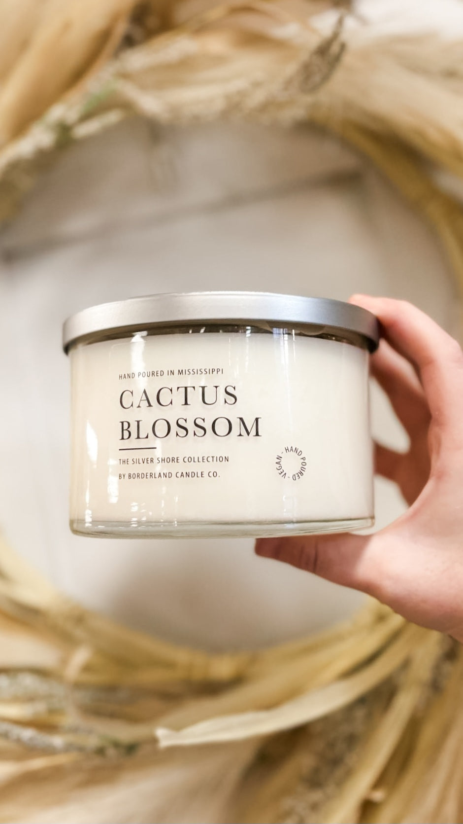 Borderland Candle Co. Cactus Blossom Candle (Multiple Size Available)