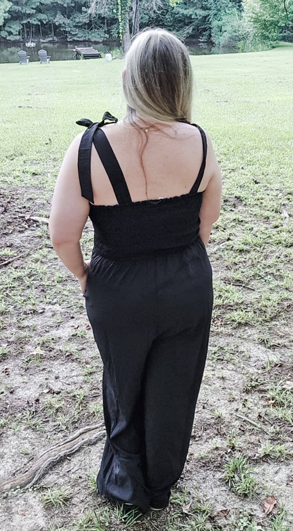 Lover Girl Plus Size Smocked Jumpsuit (1XL to 3XL)