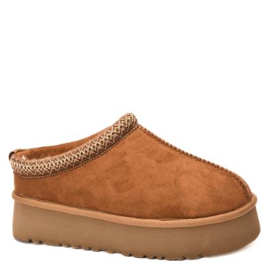 Corky Footwear Pillow Talk Platform Suede Slipper (Tobacco)