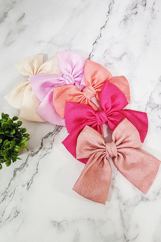 Pretty in Pink Hair Bow 5 Colors