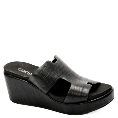 Corky Footwear Pucker Up Wedge (Black)