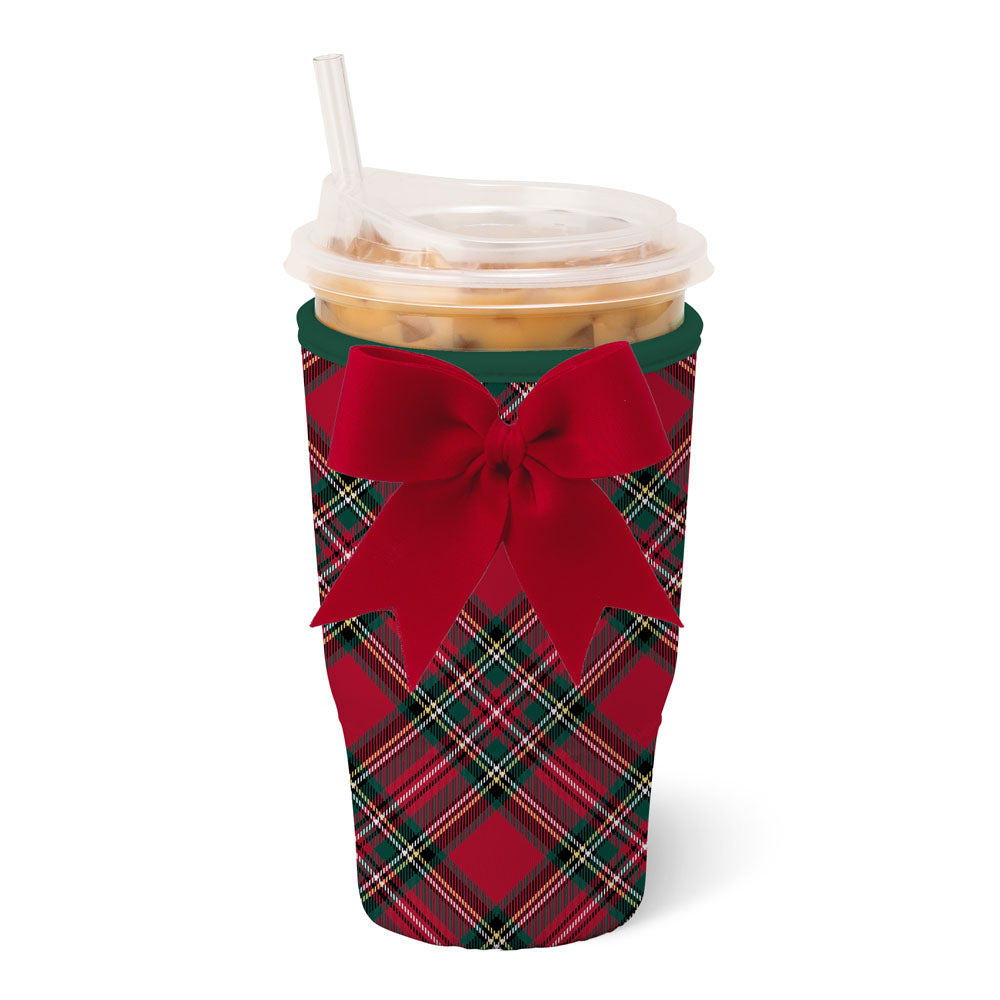 Swig Christmas Plaid Iced Cup Coolie (Large)