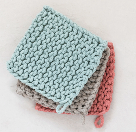 Cotton Crocheted Pot Holder (More Color Options)
