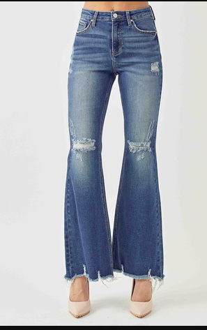 The Kailyn Dark High Rise Flare Jeans
