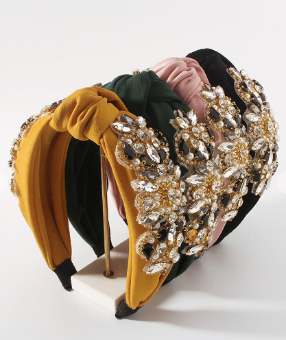 Luxury Full Crystal Topknot Headband