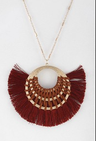 The Braylee Long Necklace With Tassel