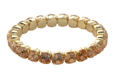Caribbean Coral Gold-Tone Sienna Stretch Bracelet