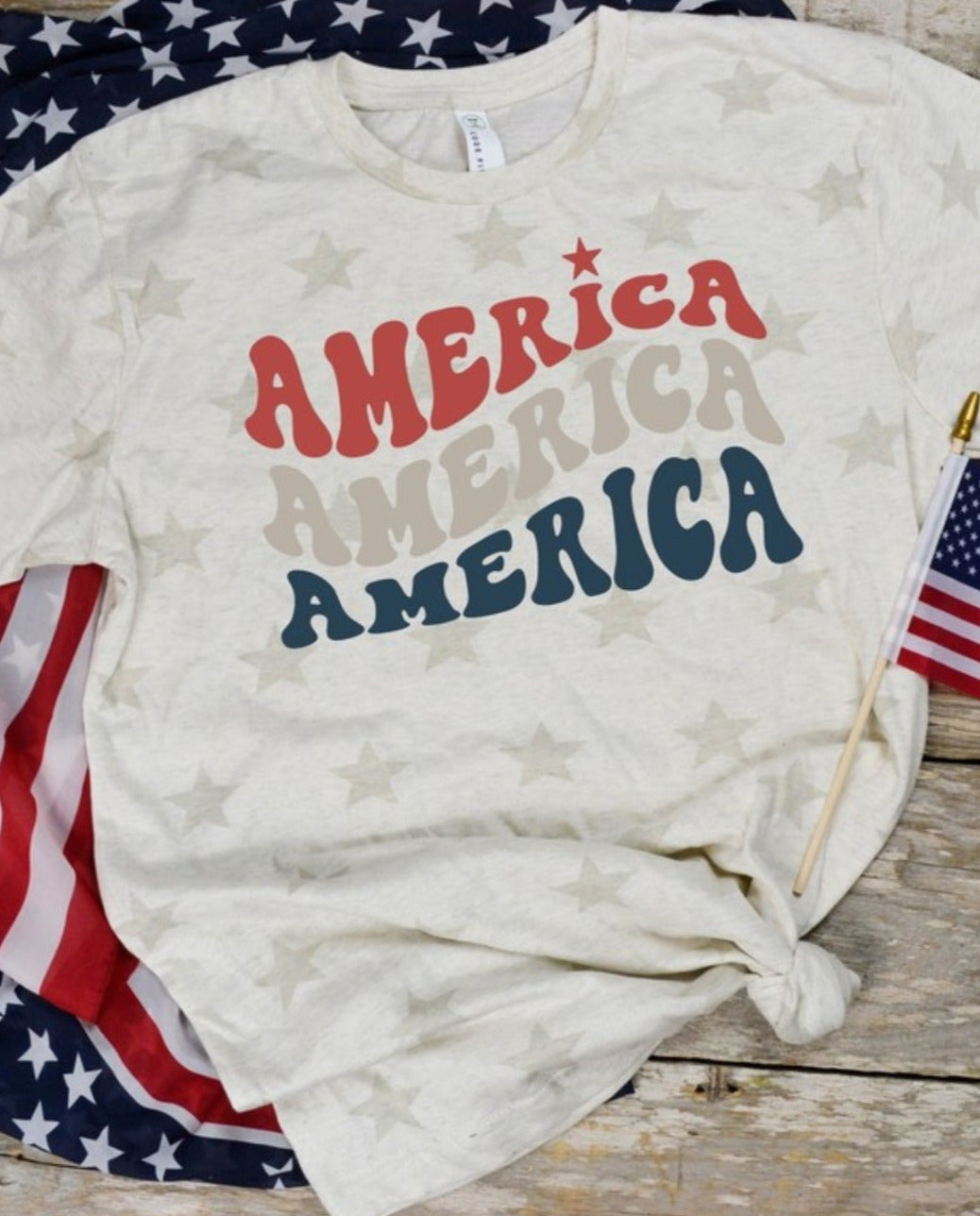 America America America Graphic Tee (Small to 2XL)