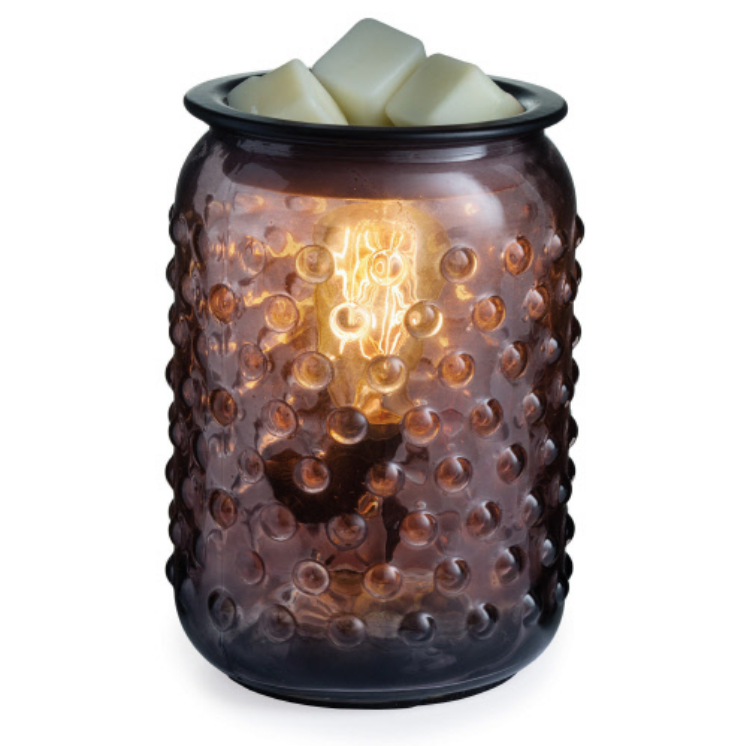 Smoky Hobnail Vintage Style Bulb Illumination Fragrance Warmer