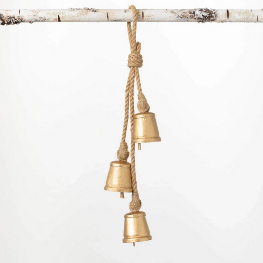 Antique Gold Bell Swag Ornament