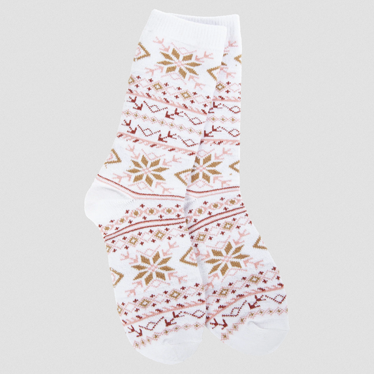 Faire Isle White Multi World's Softest Socks