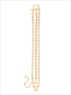 Sorrelli Crystal Rope Chain Layered Tennis Bracelet