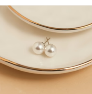 Waterproof Pearl Stud Earrings