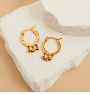 Dangle Drop Huggie Hoop Earrings