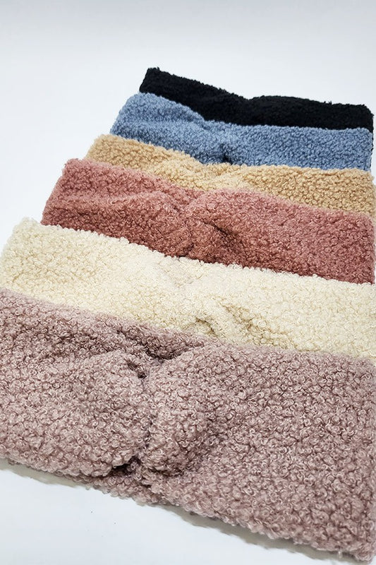 Sherpa Twisted Headband 6 Colors