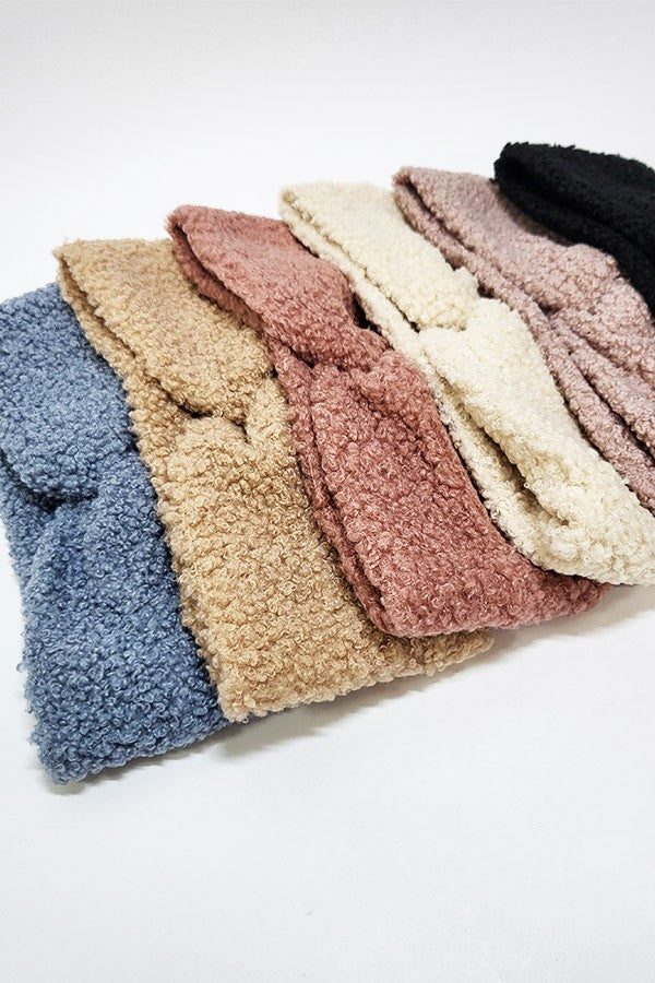 Sherpa Twisted Headband 6 Colors