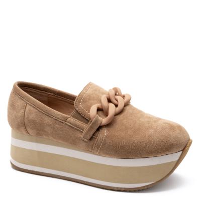 Corky Footwear So What Platform Loafer (Camel)