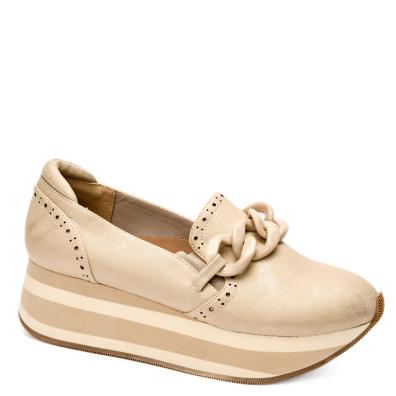 Corky Footwear So What Platform Loafer (Gold)