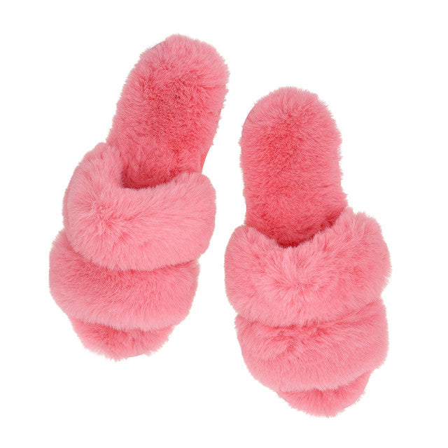 Pink Double Band Slippers