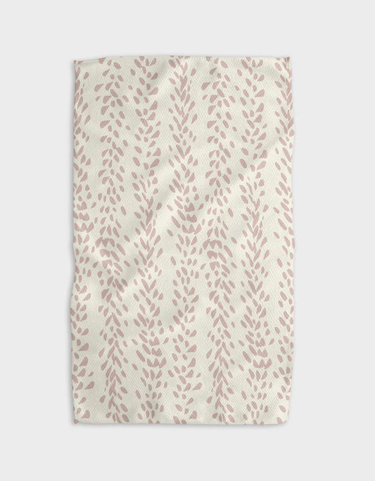 Geometry Reeds Printed Sunset Kitchen Tea Towel