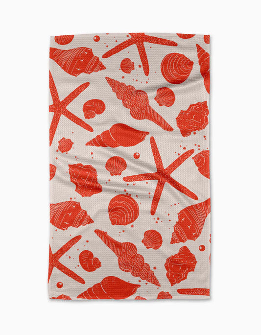 Geometry Tidepool Treasures Tea Towel