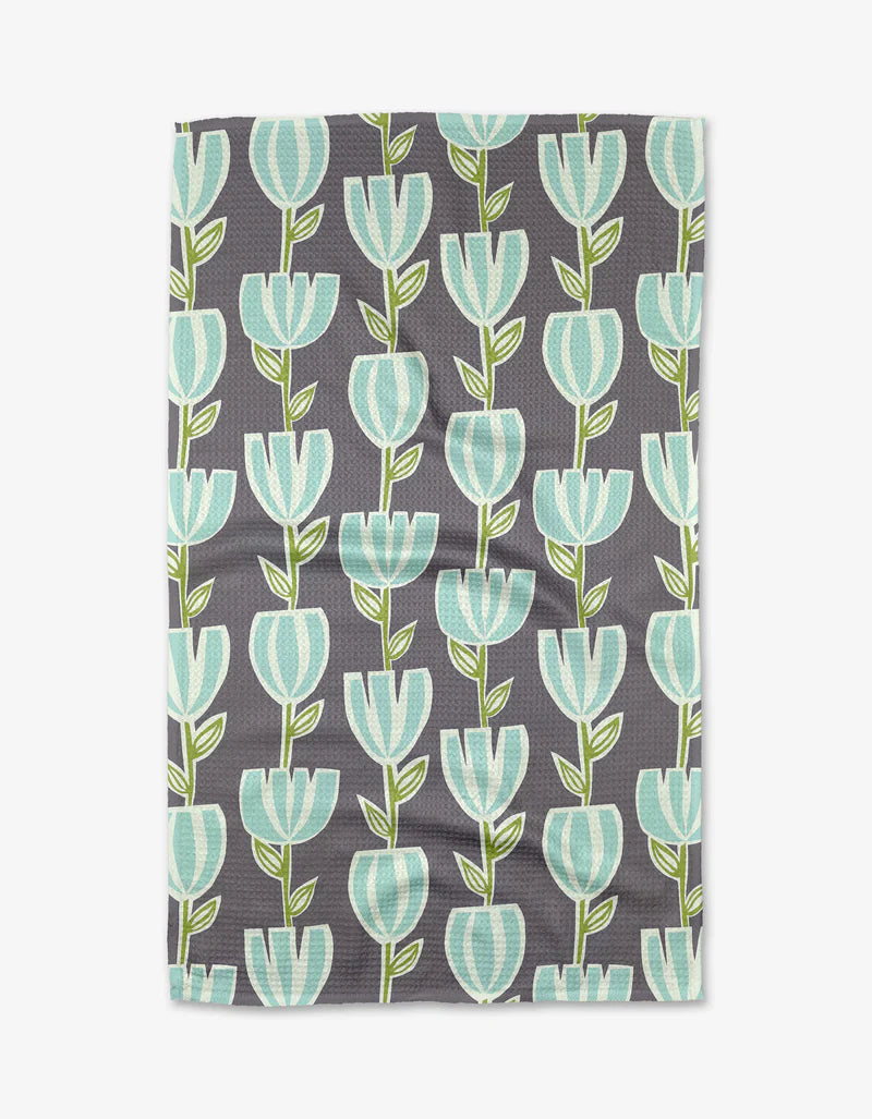 Geometry Tulips for Days Kitchen Tea Towel