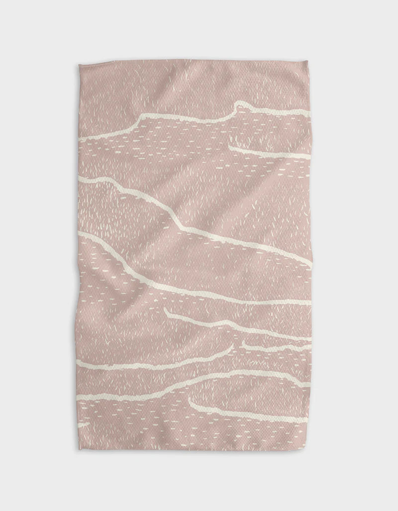 Geometry Wetlands Sunset Kitchen Tea Towel